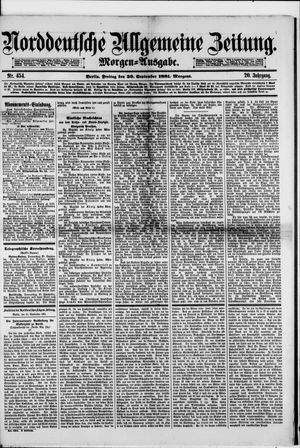 Norddeutsche allgemeine Zeitung vom 30.09.1881