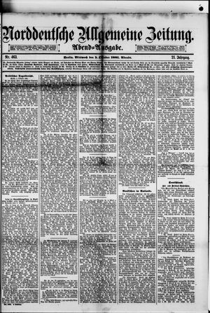 Norddeutsche allgemeine Zeitung vom 05.10.1881