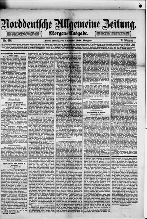Norddeutsche allgemeine Zeitung vom 07.10.1881