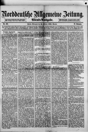 Norddeutsche allgemeine Zeitung vom 12.10.1881