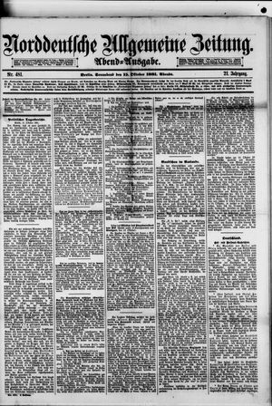 Norddeutsche allgemeine Zeitung vom 15.10.1881
