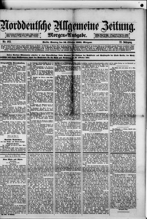 Norddeutsche allgemeine Zeitung vom 16.10.1881