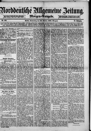 Norddeutsche allgemeine Zeitung vom 20.10.1881