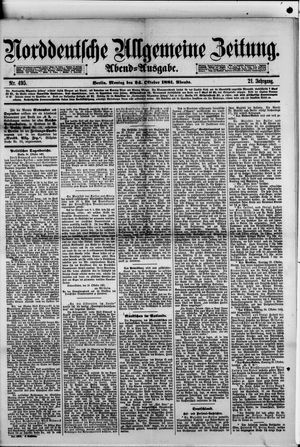 Norddeutsche allgemeine Zeitung vom 24.10.1881