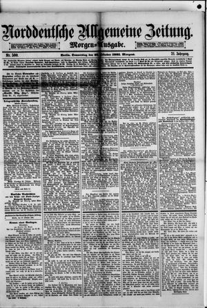 Norddeutsche allgemeine Zeitung vom 27.10.1881