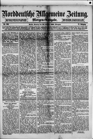 Norddeutsche allgemeine Zeitung vom 30.10.1881