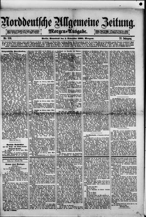 Norddeutsche allgemeine Zeitung vom 05.11.1881