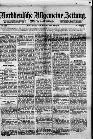 Norddeutsche allgemeine Zeitung on Nov 8, 1881