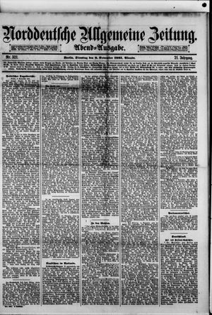 Norddeutsche allgemeine Zeitung on Nov 8, 1881