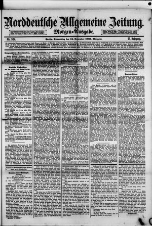 Norddeutsche allgemeine Zeitung vom 10.11.1881