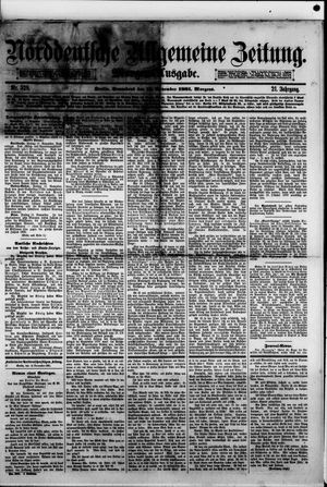 Norddeutsche allgemeine Zeitung on Nov 12, 1881