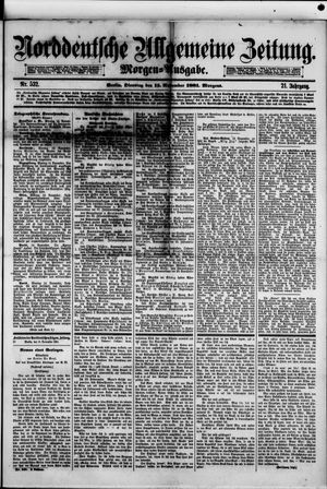 Norddeutsche allgemeine Zeitung vom 15.11.1881