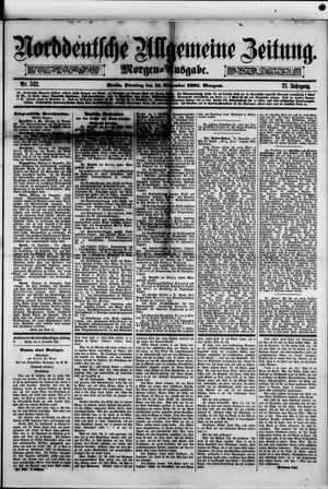 Norddeutsche allgemeine Zeitung vom 15.11.1881