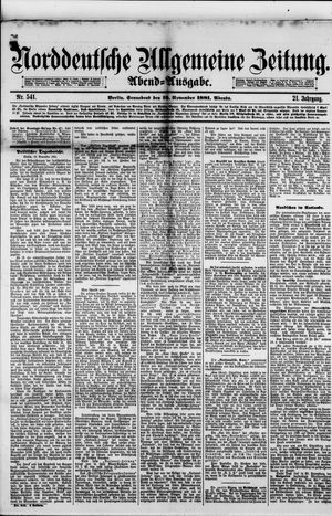 Norddeutsche allgemeine Zeitung vom 19.11.1881