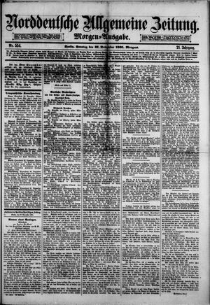 Norddeutsche allgemeine Zeitung vom 27.11.1881