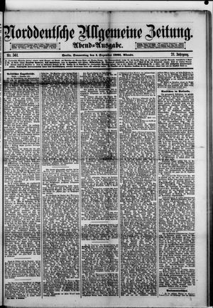Norddeutsche allgemeine Zeitung vom 01.12.1881