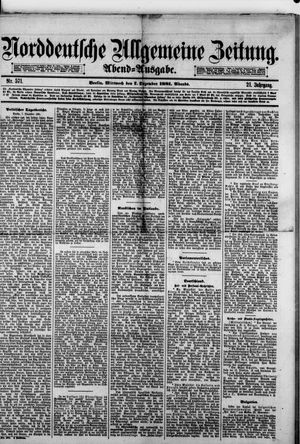 Norddeutsche allgemeine Zeitung vom 07.12.1881