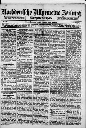 Norddeutsche allgemeine Zeitung vom 10.12.1881