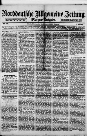 Norddeutsche allgemeine Zeitung vom 13.12.1881