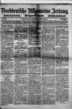 Norddeutsche allgemeine Zeitung on Dec 18, 1881