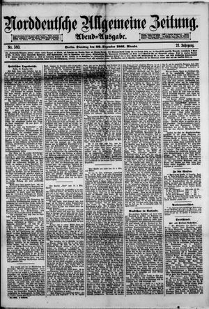 Norddeutsche allgemeine Zeitung vom 20.12.1881