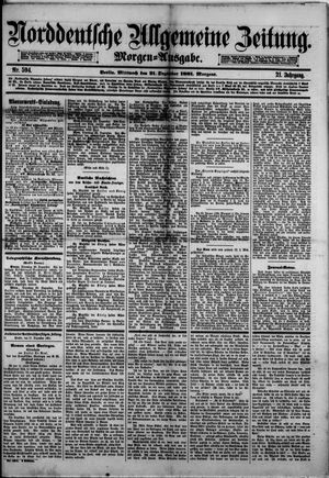 Norddeutsche allgemeine Zeitung vom 21.12.1881
