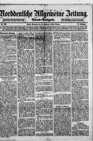 Norddeutsche allgemeine Zeitung vom 21.12.1881