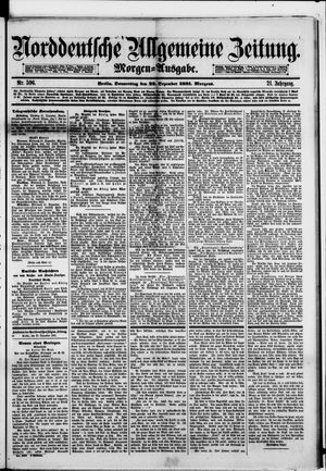 Norddeutsche allgemeine Zeitung vom 22.12.1881