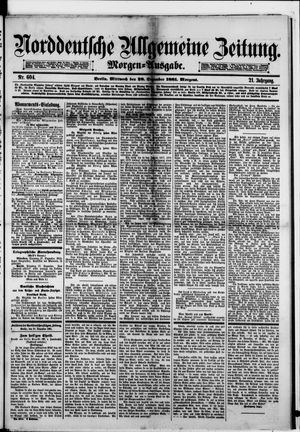 Norddeutsche allgemeine Zeitung vom 28.12.1881