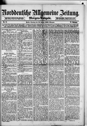 Norddeutsche allgemeine Zeitung vom 10.01.1882