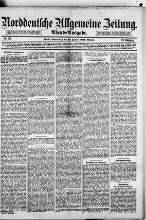 Norddeutsche allgemeine Zeitung vom 12.01.1882