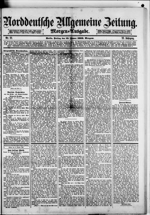 Norddeutsche allgemeine Zeitung vom 13.01.1882