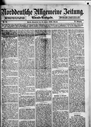 Norddeutsche allgemeine Zeitung vom 14.01.1882