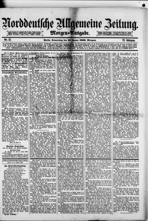 Norddeutsche allgemeine Zeitung vom 19.01.1882