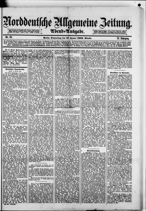 Norddeutsche allgemeine Zeitung vom 19.01.1882