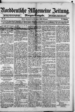Norddeutsche allgemeine Zeitung vom 21.01.1882