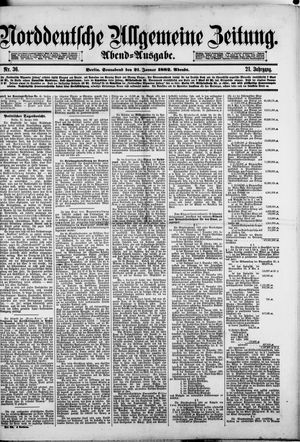 Norddeutsche allgemeine Zeitung on Jan 21, 1882
