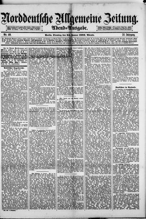 Norddeutsche allgemeine Zeitung vom 24.01.1882