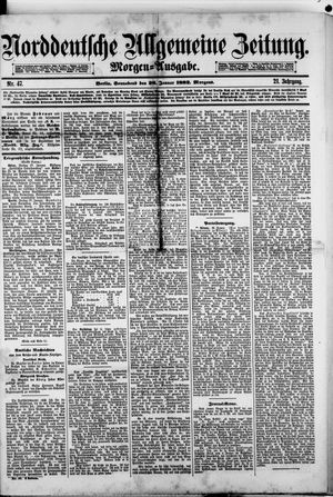 Norddeutsche allgemeine Zeitung on Jan 28, 1882
