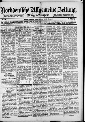 Norddeutsche allgemeine Zeitung on Feb 4, 1882