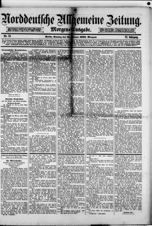 Norddeutsche allgemeine Zeitung on Feb 12, 1882