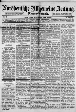 Norddeutsche allgemeine Zeitung on Feb 14, 1882