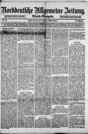 Norddeutsche allgemeine Zeitung on Feb 17, 1882