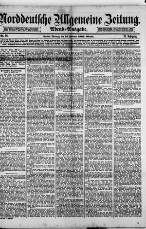 Norddeutsche allgemeine Zeitung on Feb 27, 1882