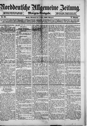 Norddeutsche allgemeine Zeitung on Mar 1, 1882