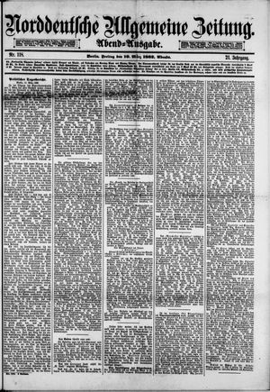 Norddeutsche allgemeine Zeitung on Mar 10, 1882