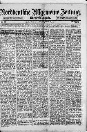 Norddeutsche allgemeine Zeitung on Mar 15, 1882