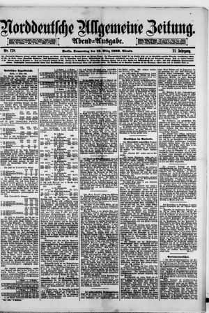 Norddeutsche allgemeine Zeitung vom 16.03.1882