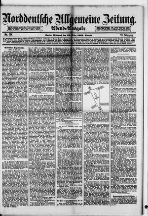 Norddeutsche allgemeine Zeitung vom 22.03.1882
