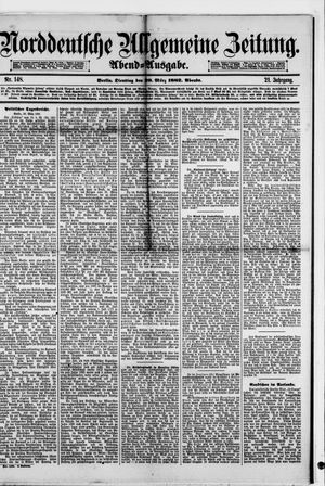 Norddeutsche allgemeine Zeitung on Mar 28, 1882